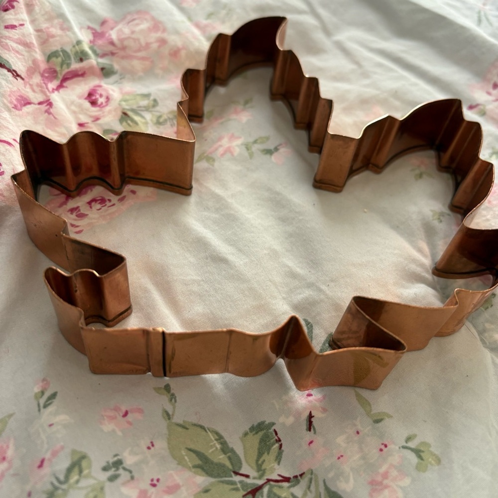 Christmas cookie cutters Lot 9 Large Vintage Heavyweight Copper Cookie Cutters - Picture 6 of 16